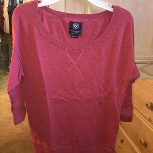 AE Cropped Sleeve Sweater